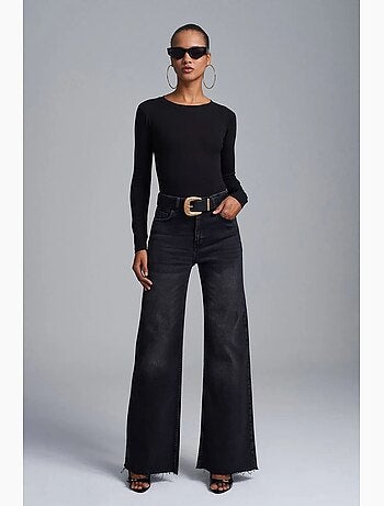 Body col rond ajusté en jersey dilvin