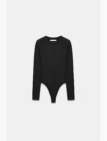 Body col rond ajusté en jersey dilvin