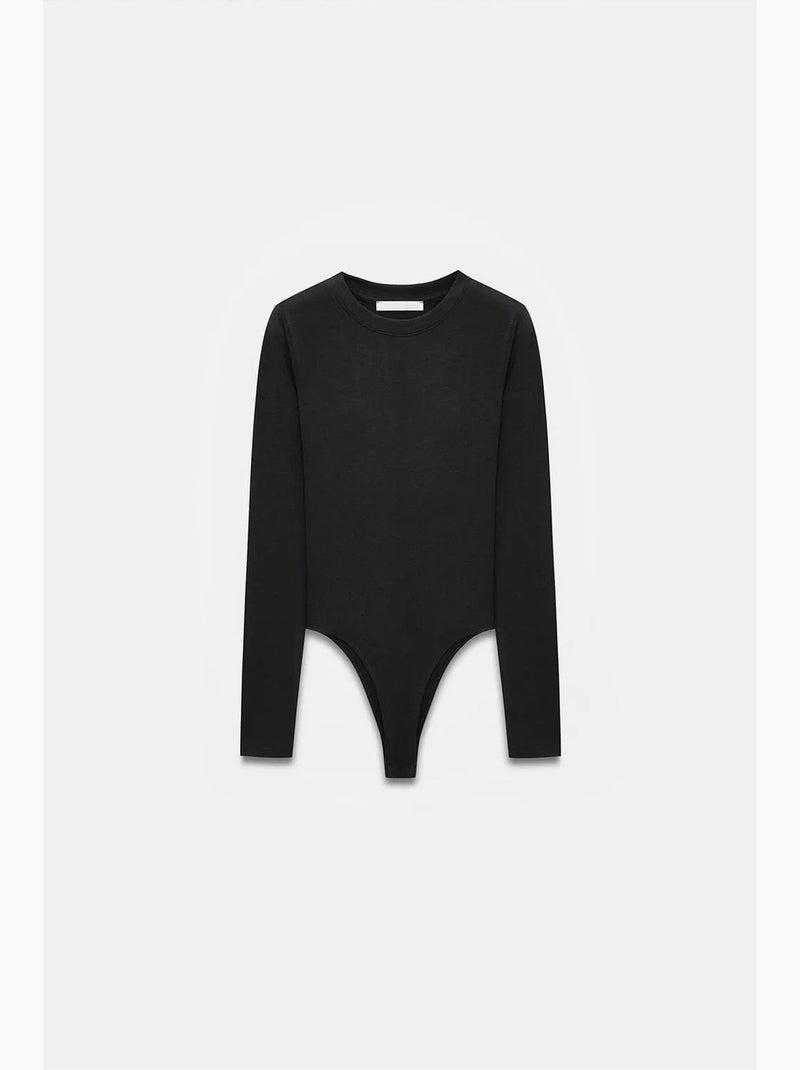 Body col rond ajusté en jersey dilvin Noir - Kiabi