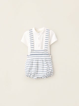 Body + Combi-short à Rayures