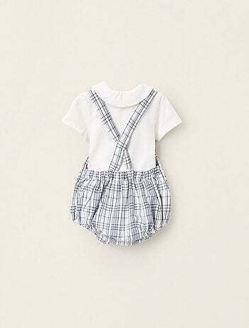 Body + Combi-short avec Carreaux