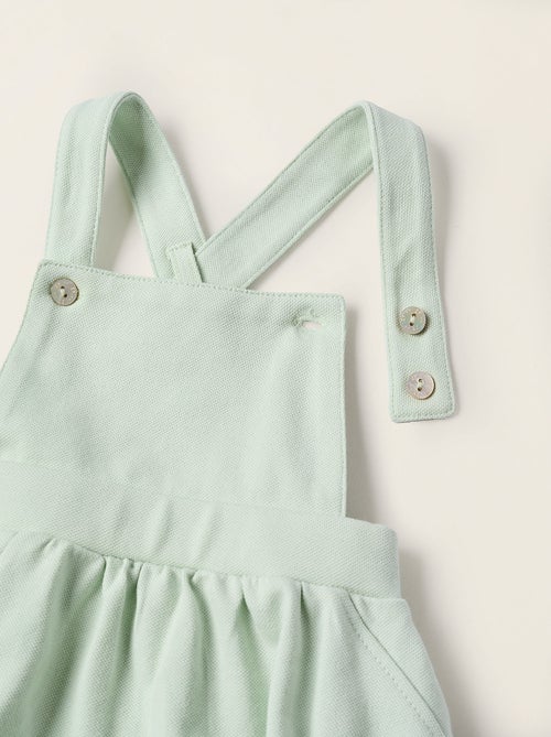 Body + Combi-short en Piqué avec Volants - Kiabi