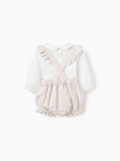 Body + combinaison à motif Vichy - Kiabi