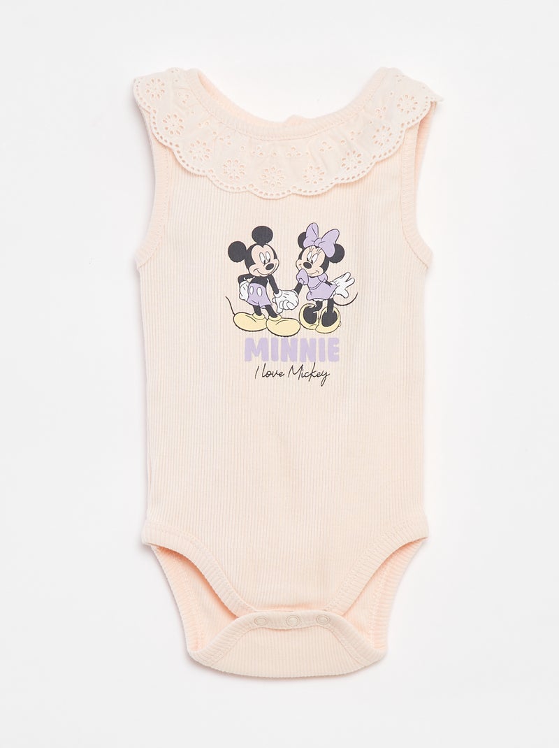 Body côtelé avec col brodé 'Disney' ROSE - Kiabi