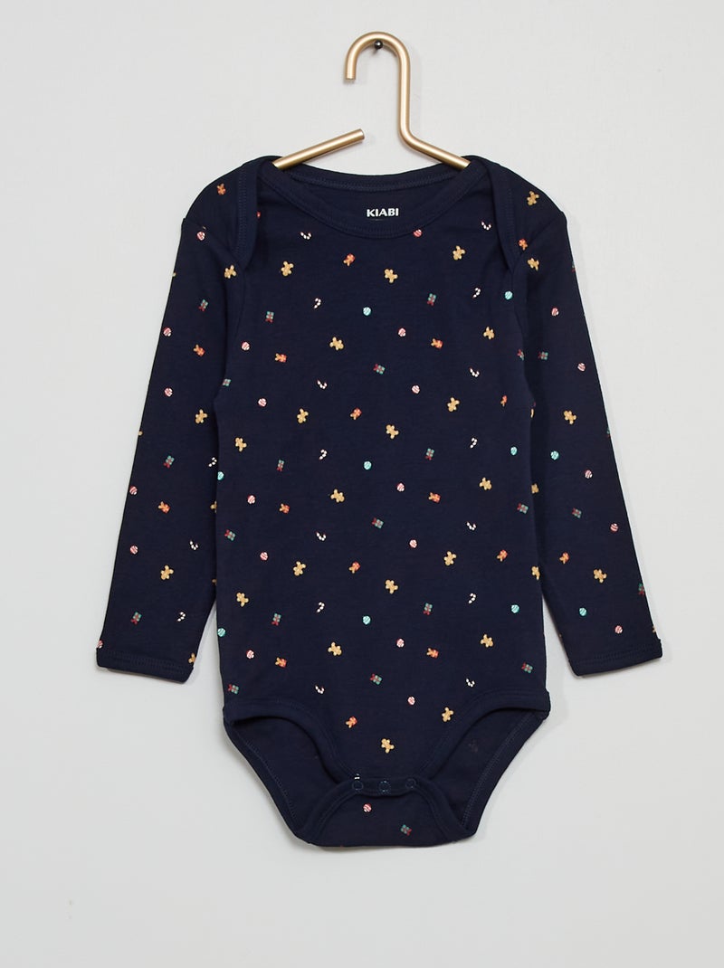 Body de Noël marine - Kiabi