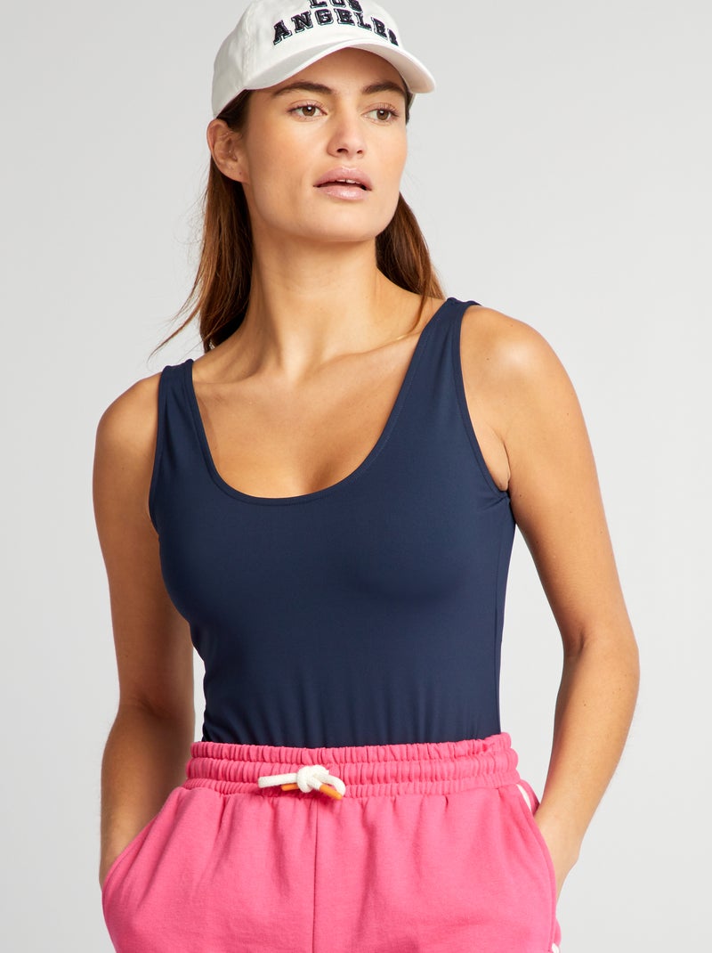 Body de sport bleu marine - Kiabi