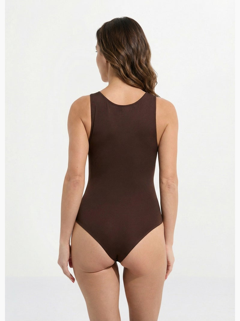 Body débardeur invisible en microfibre - AFIBEL Marron - Kiabi