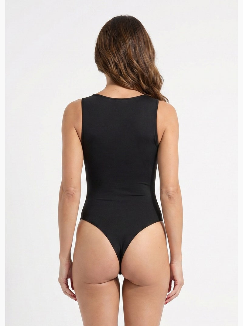 Body débardeur invisible en microfibre - AFIBEL Noir - Kiabi