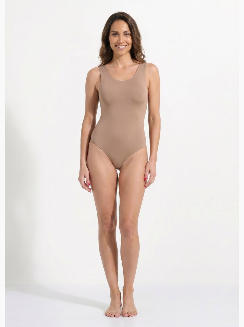 Body débardeur invisible en microfibre - AFIBEL Taupe - Kiabi