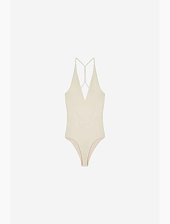Body slim ajusté à col halter découpé dilvin