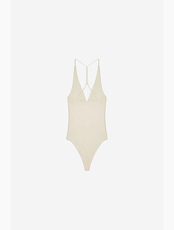 Body slim ajusté à col halter découpé dilvin