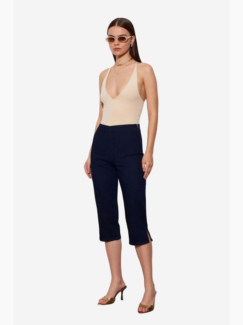 Body découpes col américain ajusté dilvin Beige argile - Kiabi