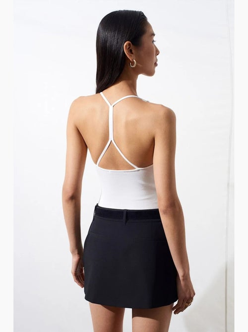 Body découpes col américain ajusté dilvin - Kiabi Body découpes col américain ajusté dilvin - Kiabi