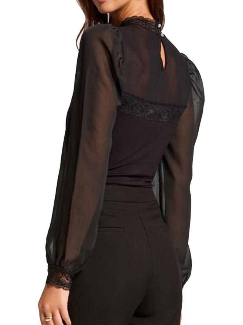 Body  Dentelle Femme Morgan TWIST Noir - Kiabi