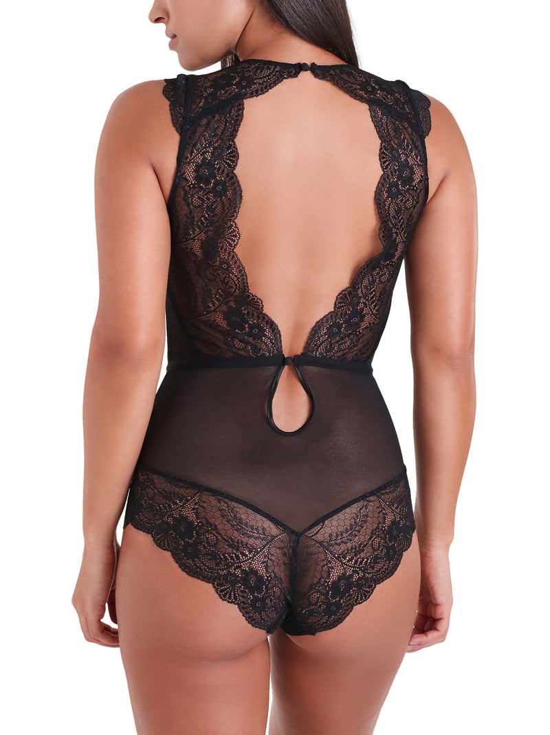 Body dentelle noir Tentation Noir - Kiabi