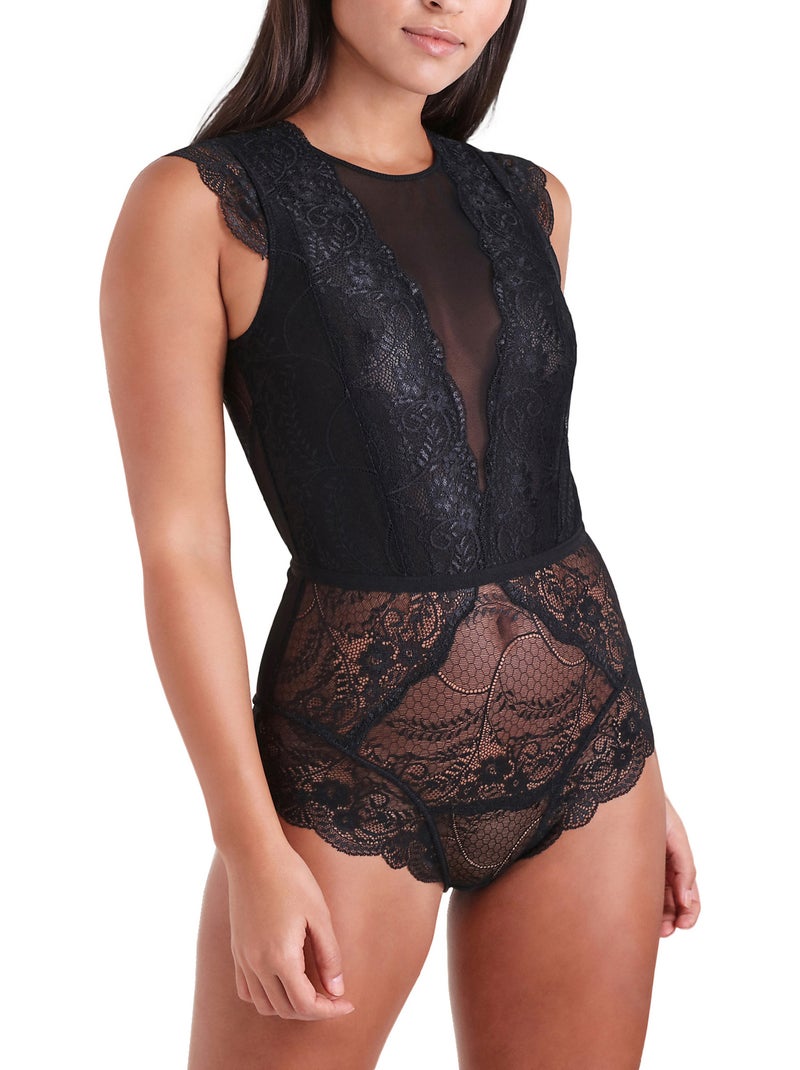 Body dentelle noir Tentation Noir - Kiabi