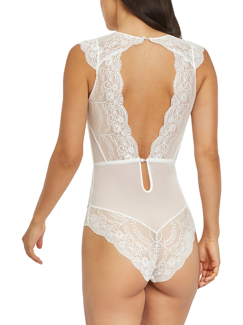 Body dentelle Temptation Ecru - Kiabi