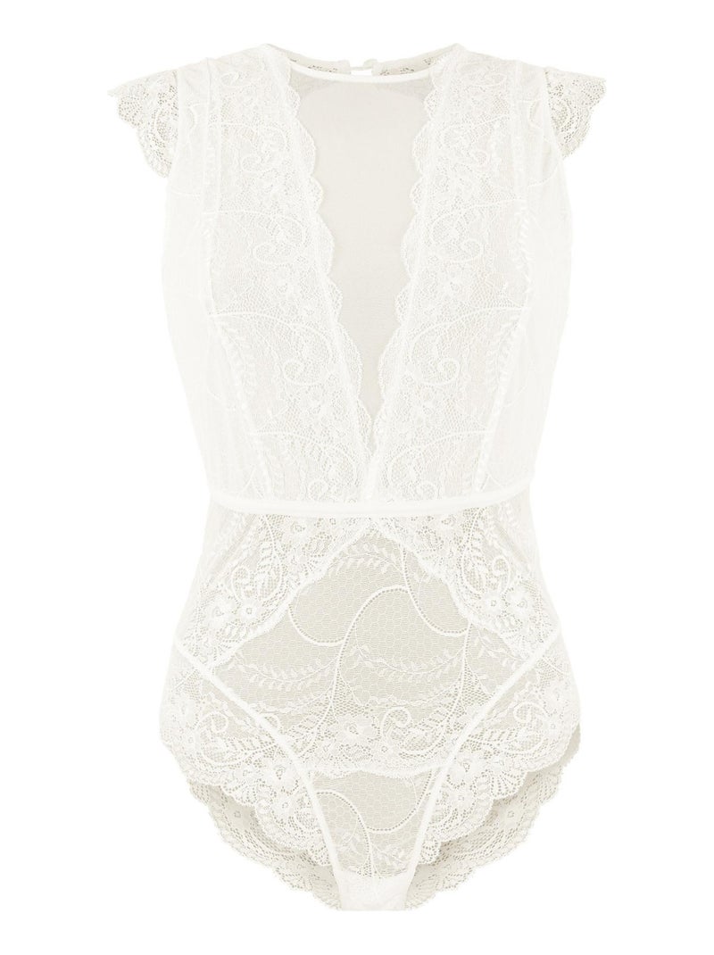 Body dentelle Temptation Ecru - Kiabi