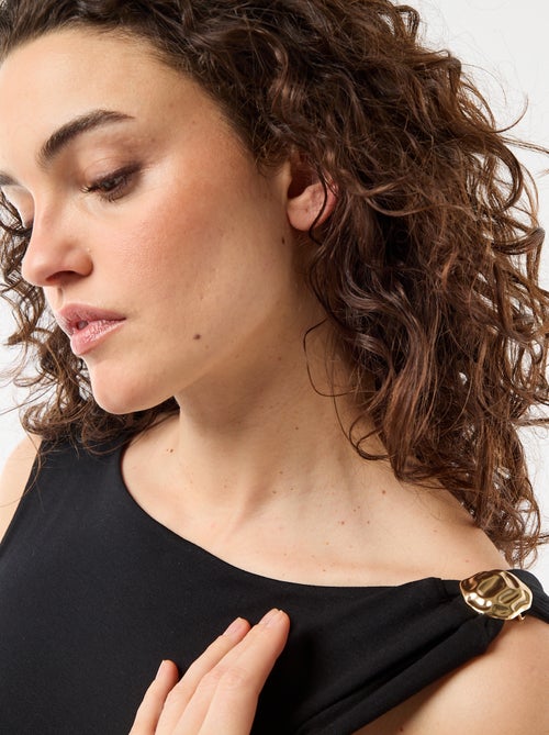 Body dos échancré avec bijou doré - Kiabi