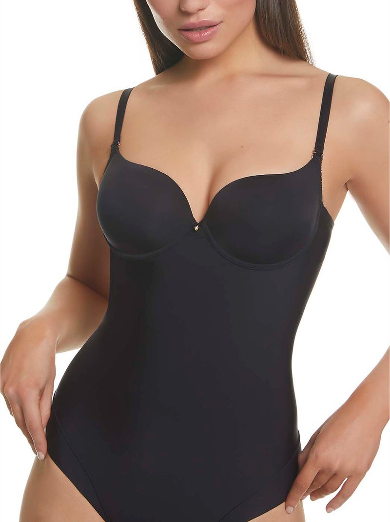 Body dos plongeant lipo effect Etna Noir - Kiabi
