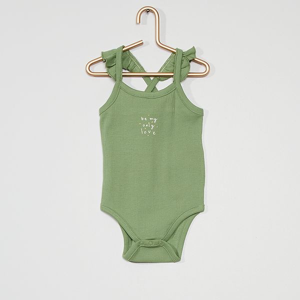 Body Eco Concu Bebe Fille Vert Kiabi 4 00