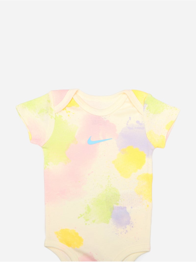 Body en coffret - Nike Blanc/Jaune/Rose - Kiabi