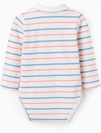 Body en coton à manches longues et rayures