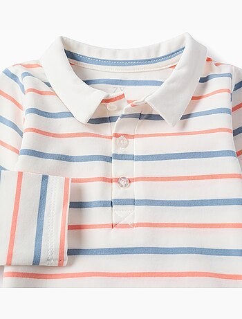 Body en coton à manches longues et rayures