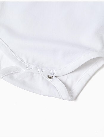 Body en coton avec col brodé