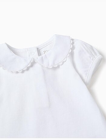 Body en coton avec col Claudine