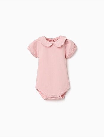 Body en coton avec col Claudine