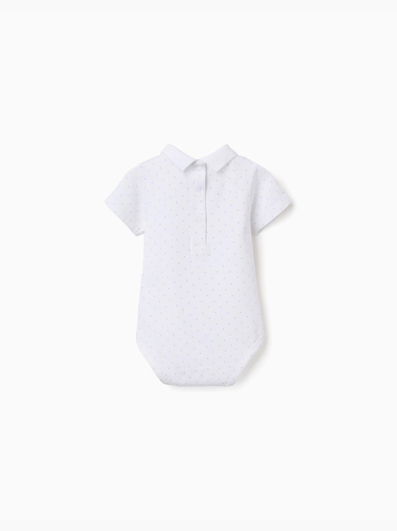 Body en coton avec motif Blanc - Kiabi