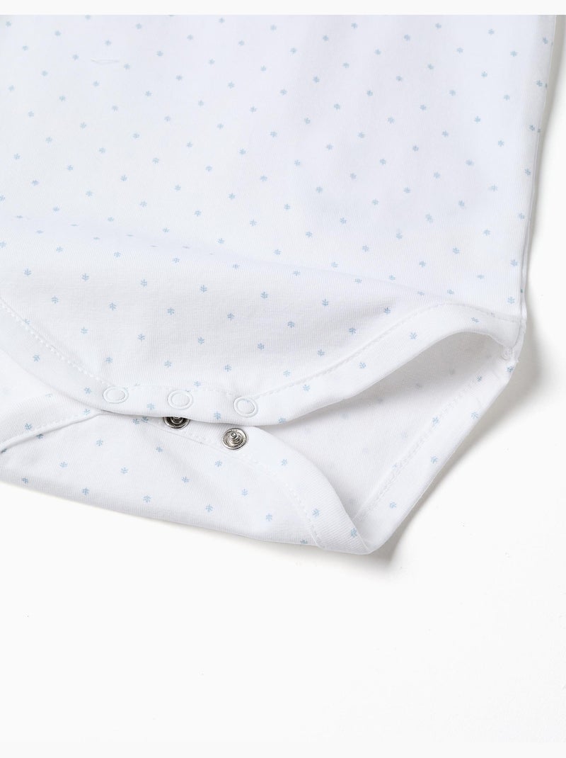 Body en coton avec motif Blanc - Kiabi