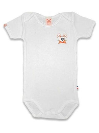 Body En Coton Bio Fuzzy Blanc 6 Mois