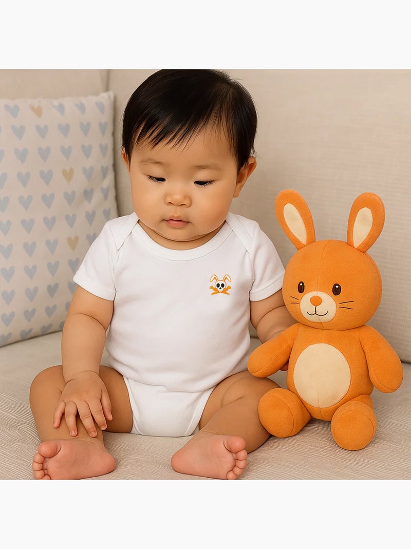 Body En Coton Bio Fuzzy Blanc 6 Mois Blanc - Kiabi