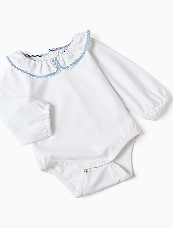 Body en coton + bloomer à carreaux B&S