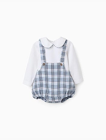 Body en coton + combinaison à carreaux B&S