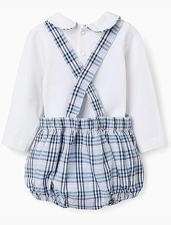 Body en coton + combinaison à carreaux B&S