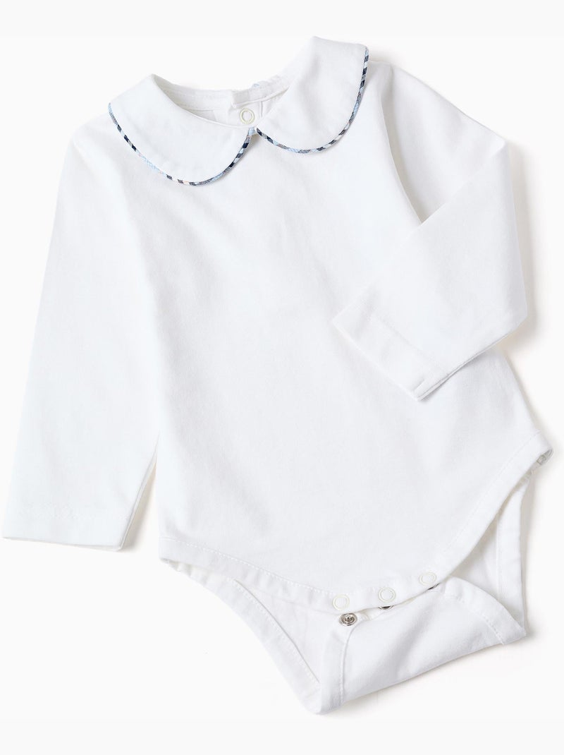 Body en coton + combinaison à carreaux B&S Bleu foncé - Kiabi