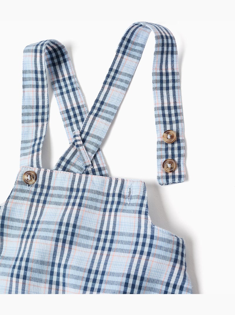 Body en coton + combinaison à carreaux B&S Bleu foncé - Kiabi