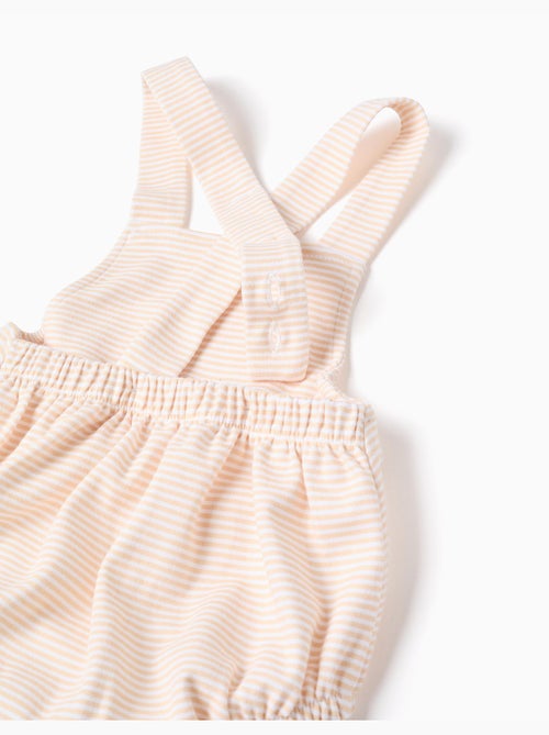 Body en coton + combinaison à rayures - Kiabi