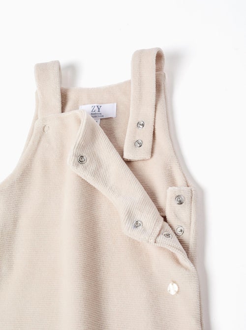 Body en Coton + Combinaison en Velours - Kiabi