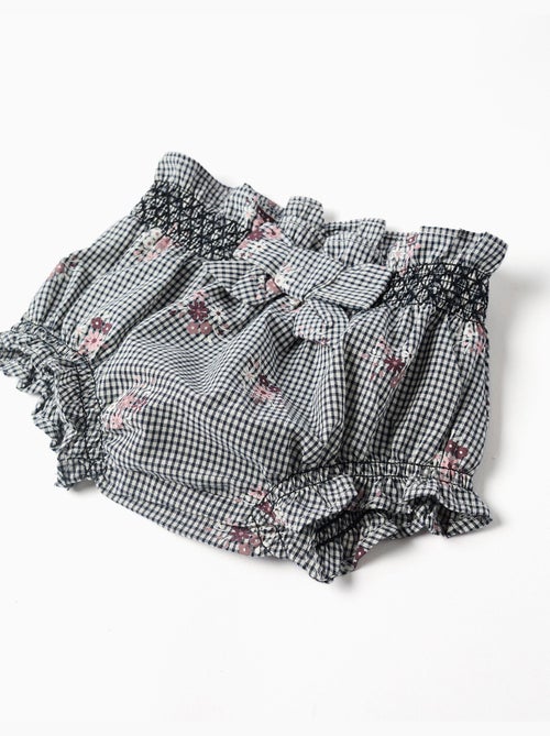 Body en coton et bloomer à carreaux Vichy - Kiabi Body en coton et bloomer à carreaux Vichy - Kiabi