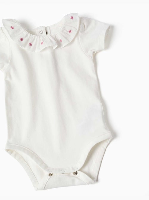 Body en coton et robe chasuble en sergé - Kiabi Body en coton et robe chasuble en sergé - Kiabi