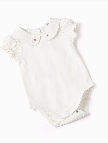 Body en coton + robe en jean sans manches