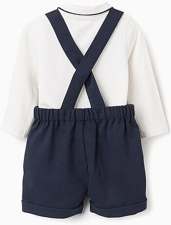 Body en coton + short en sergé You&Me