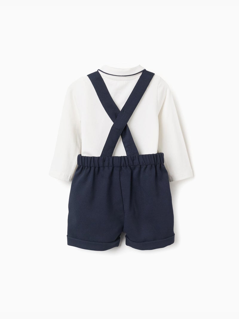 Body en coton + short en sergé You&Me Bleu - Kiabi