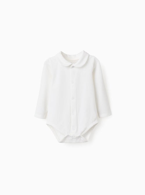 Body en Coton Souple avec Col Claudine - Kiabi