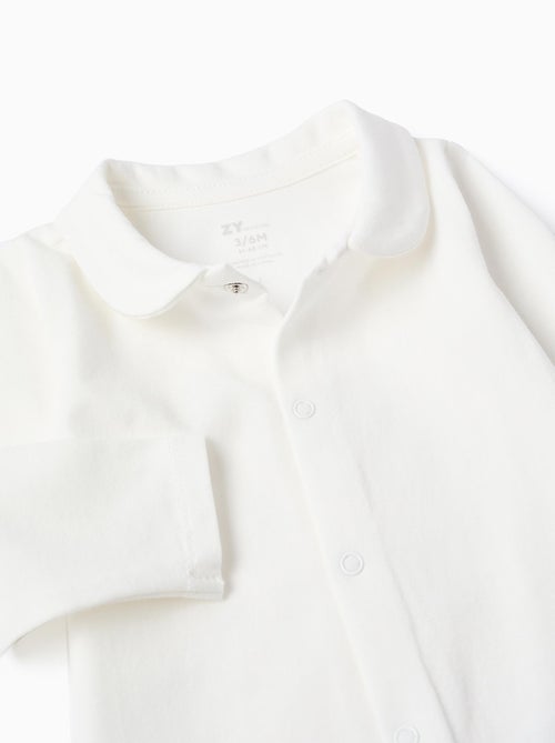 Body en Coton Souple avec Col Claudine - Kiabi