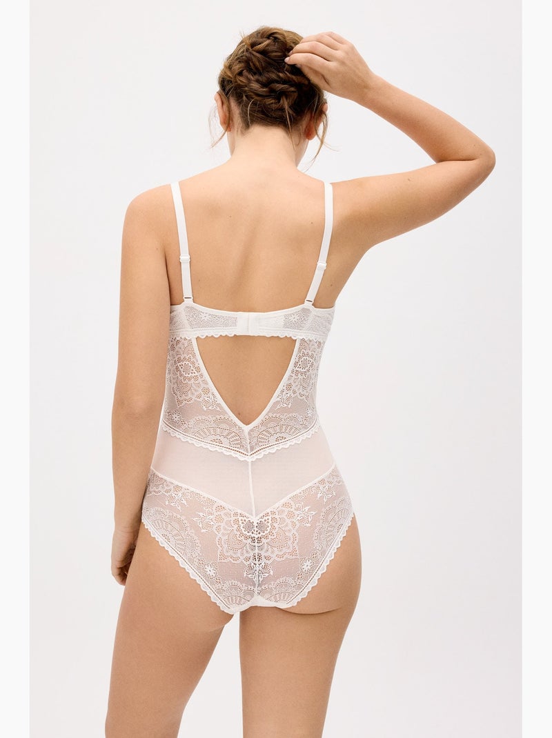 Body en dentelle | collection mariage Blanc - Kiabi